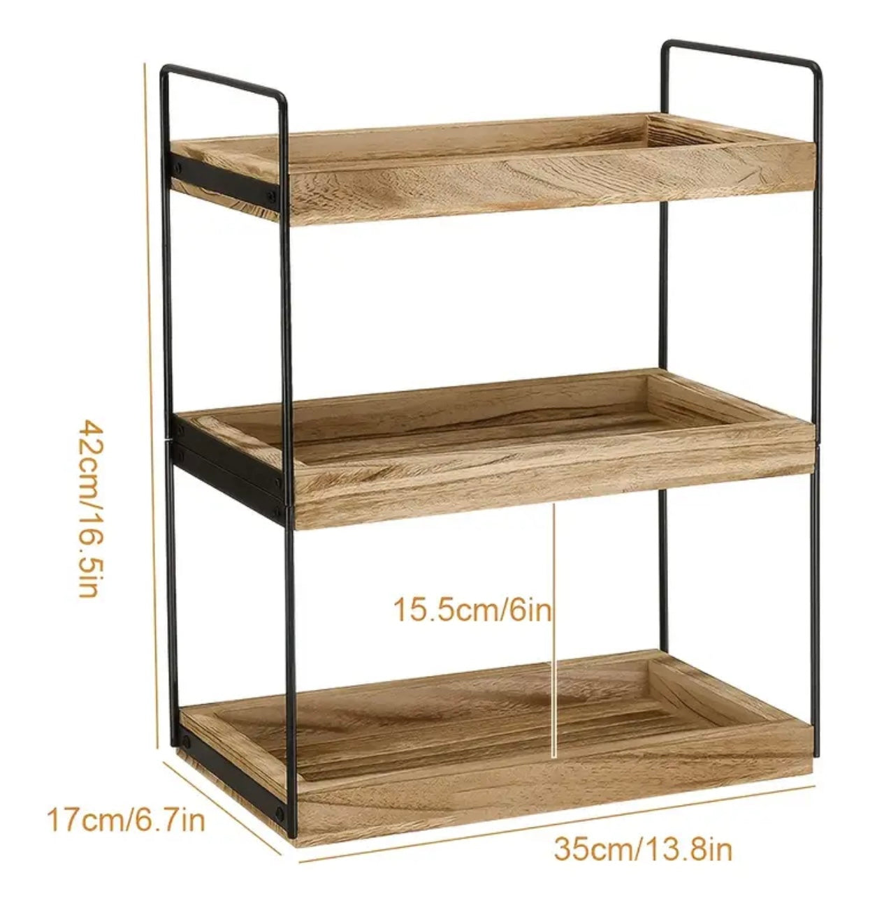 WOODEN COUNTER RACK