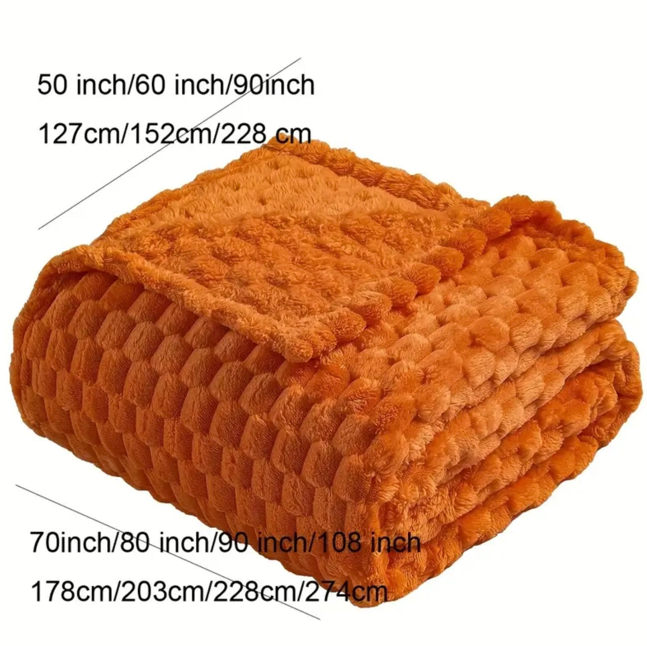 BURNT ORANGE THROW