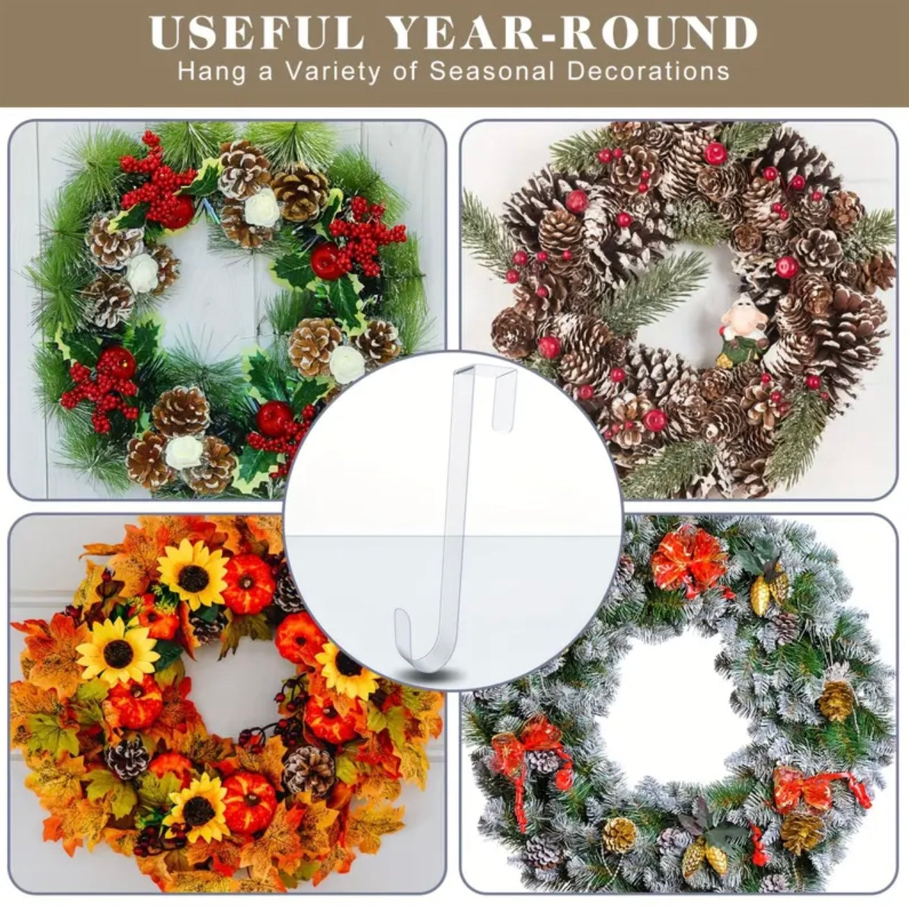 WREATH DOOR HANGER