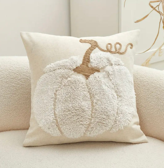 WOVEN PUMPKIN PILLOW CASE 1PC
