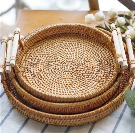 NATURAL WOVEN TRAY