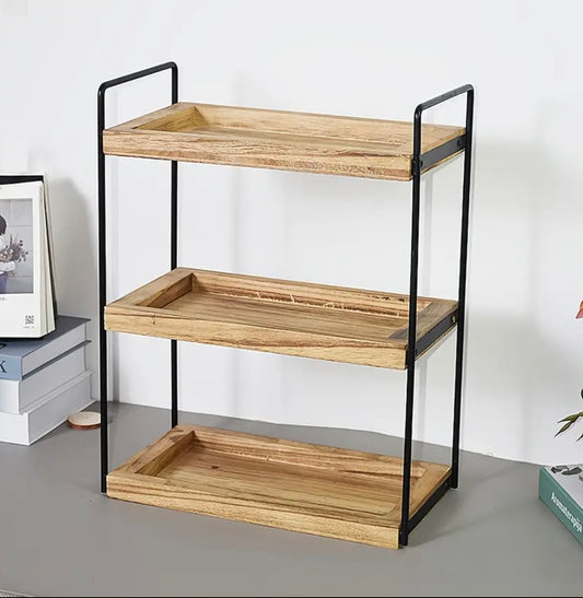 WOODEN COUNTER RACK
