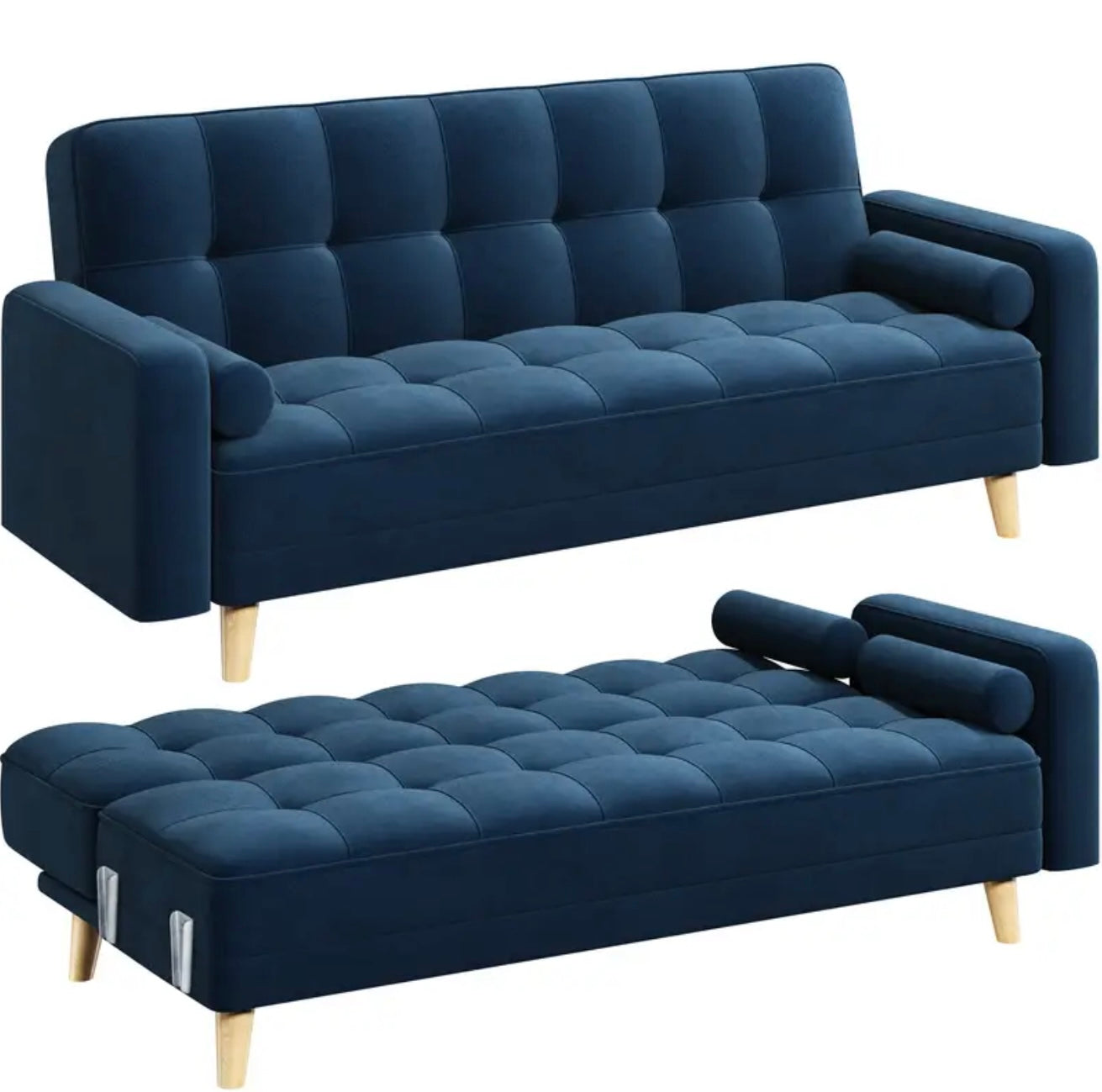 VELVET SOFA BED