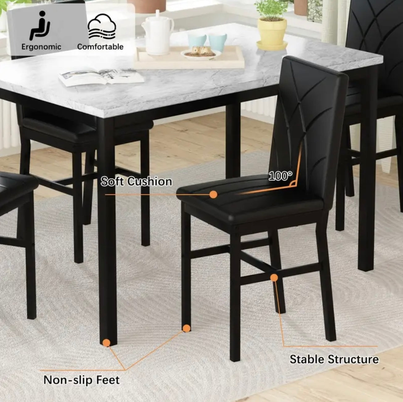 DINING ROOM SET 5PCS