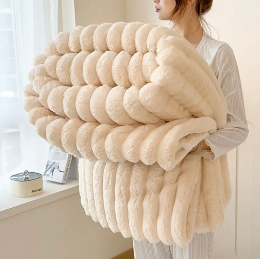 RIBBED THROW