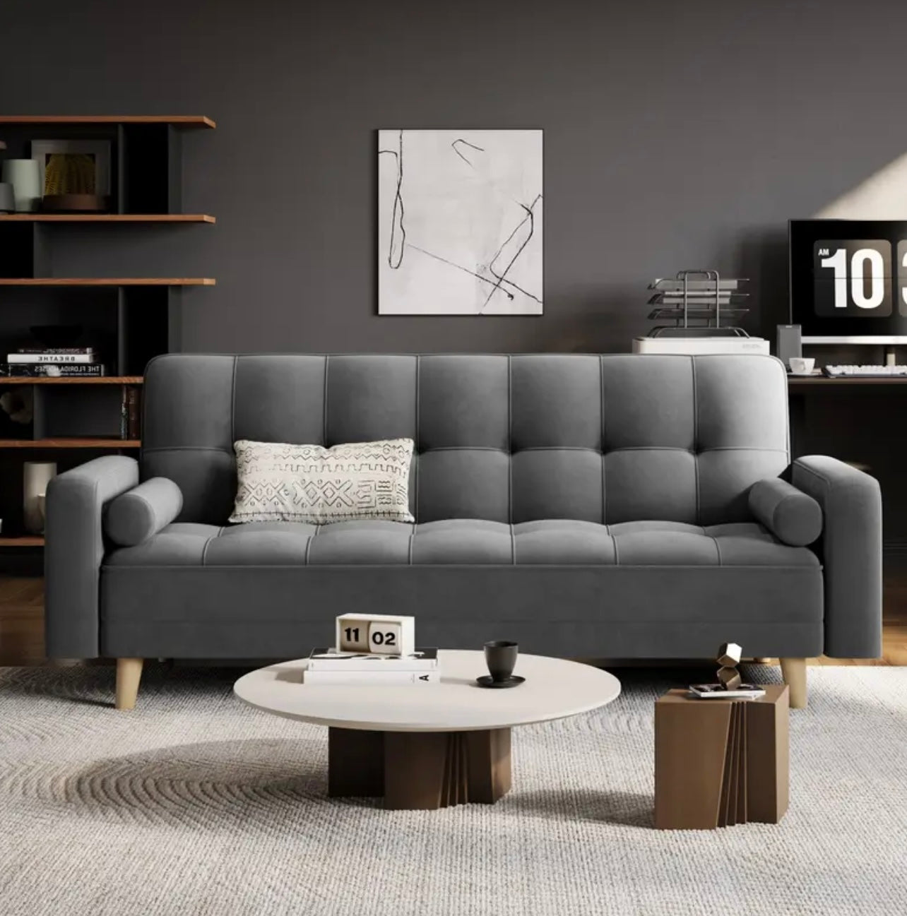 VELVET SOFA BED