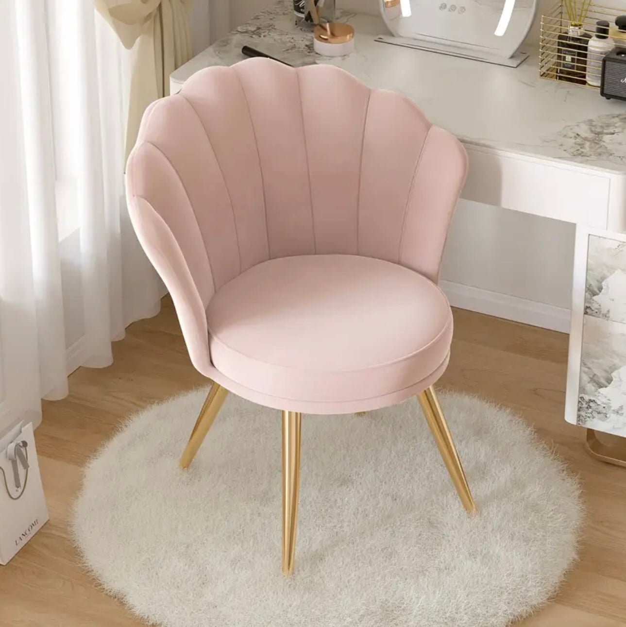 VELVET VANITY CHAIR