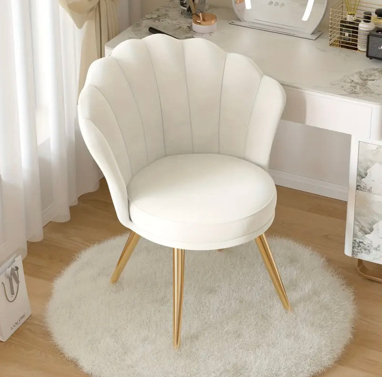VELVET VANITY CHAIR